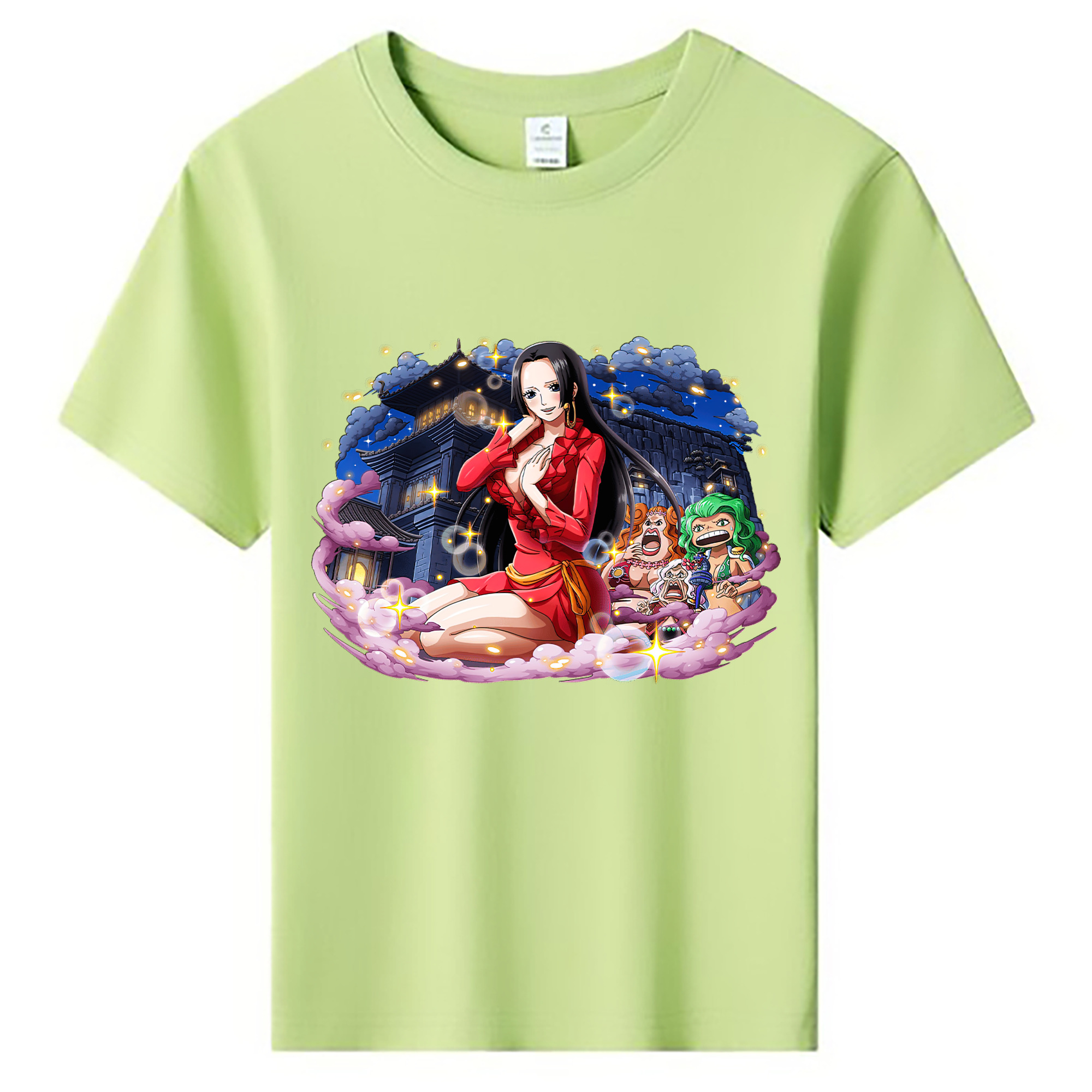 ワンピース ボア・ハンコック ONE PIECE Boa·Hancock 綿100％キッズTシャツ（フロントプリント）